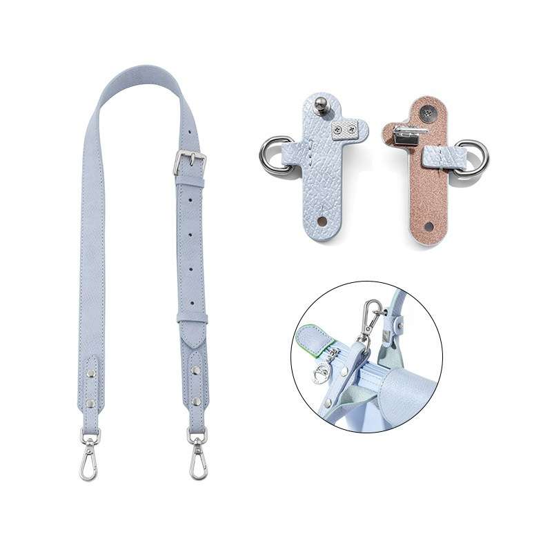 Bandoulière en cuir réglable + kit de conversion pour pochette Le Pliage