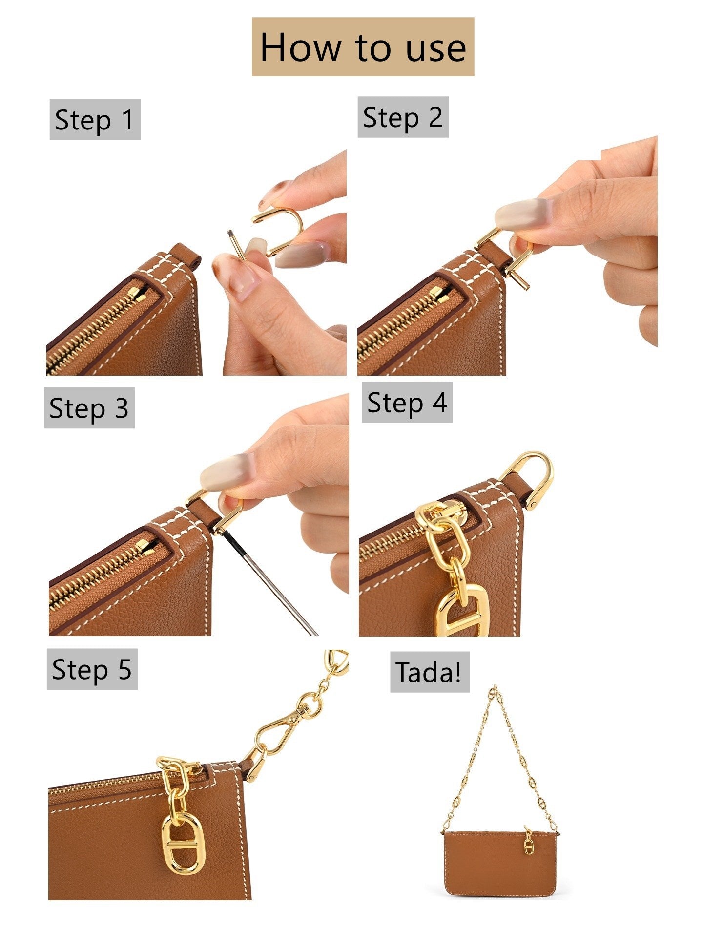 Epsom-Lederarmband + Umrüstsatz für Constance Slim/Roulis Slim