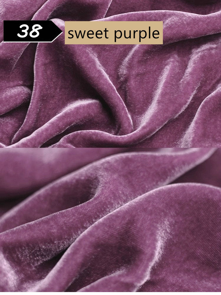 100% Mulberry Silk Velvet fabric, Width 138cm/54"
