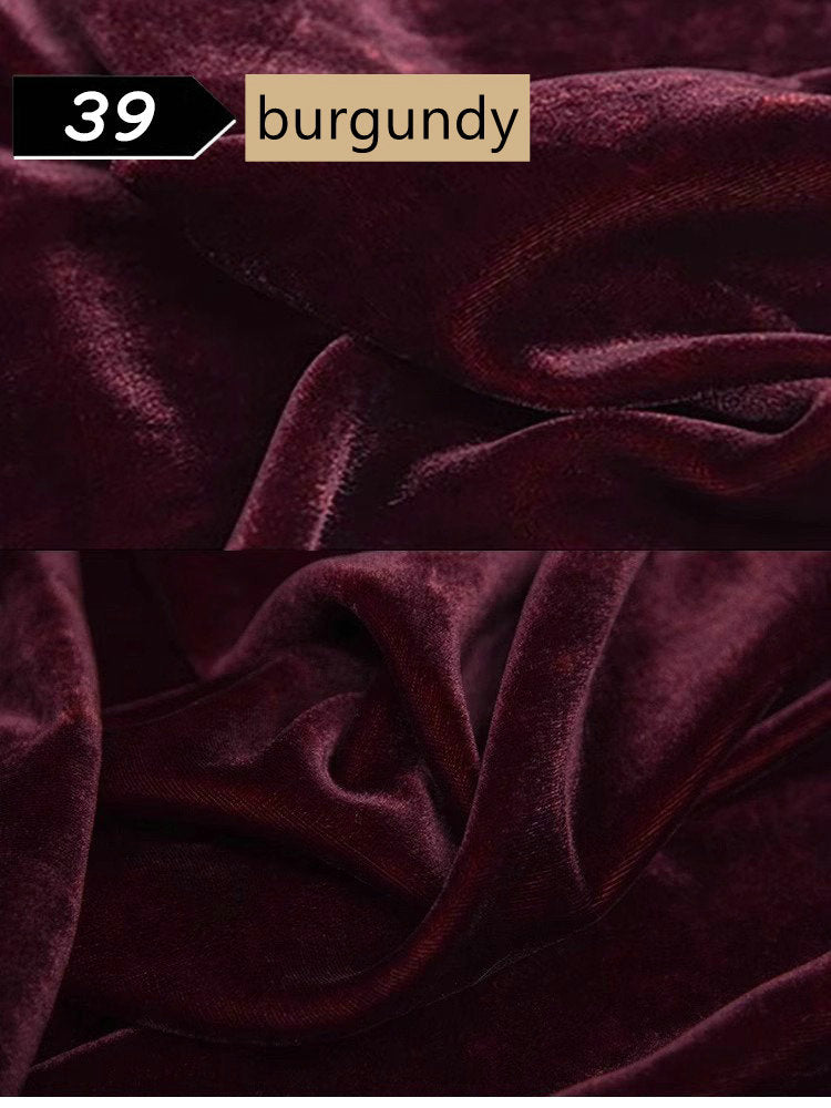 100% Mulberry Silk Velvet fabric, Width 138cm/54"