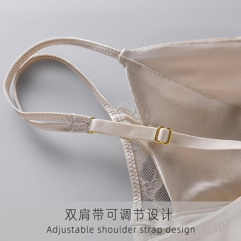2025 New IN, Luxury Silk Lace Bra, Double-cup
