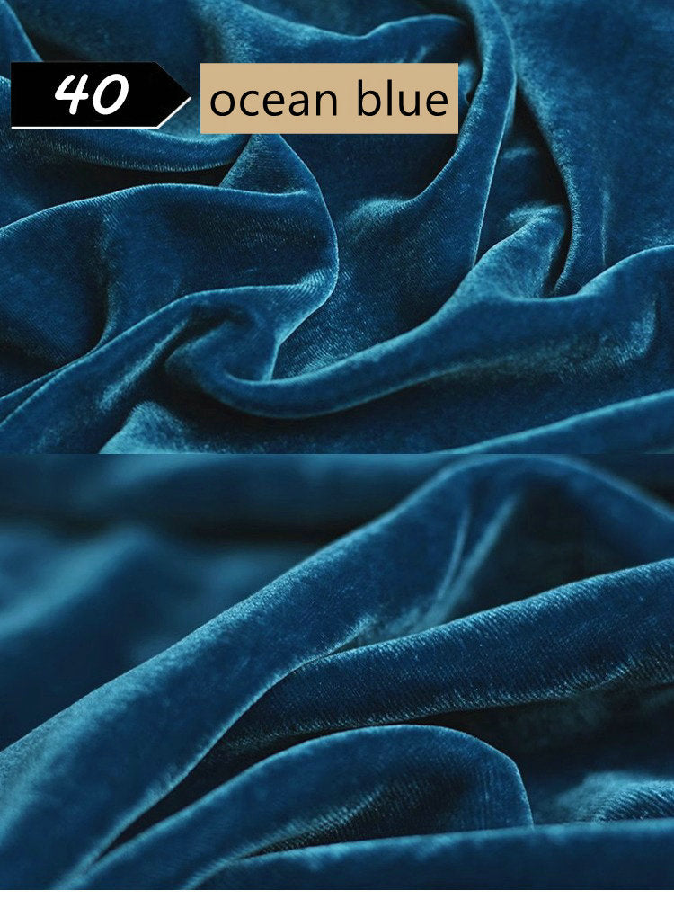 100% Mulberry Silk Velvet fabric, Width 138cm/54"