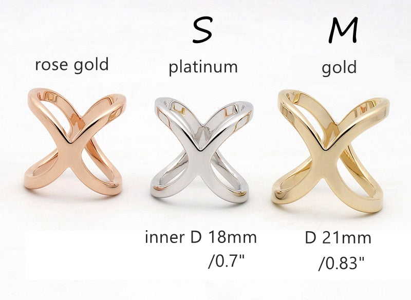 Genuine 18K Gold Plated Scarf Rings/ Buckles