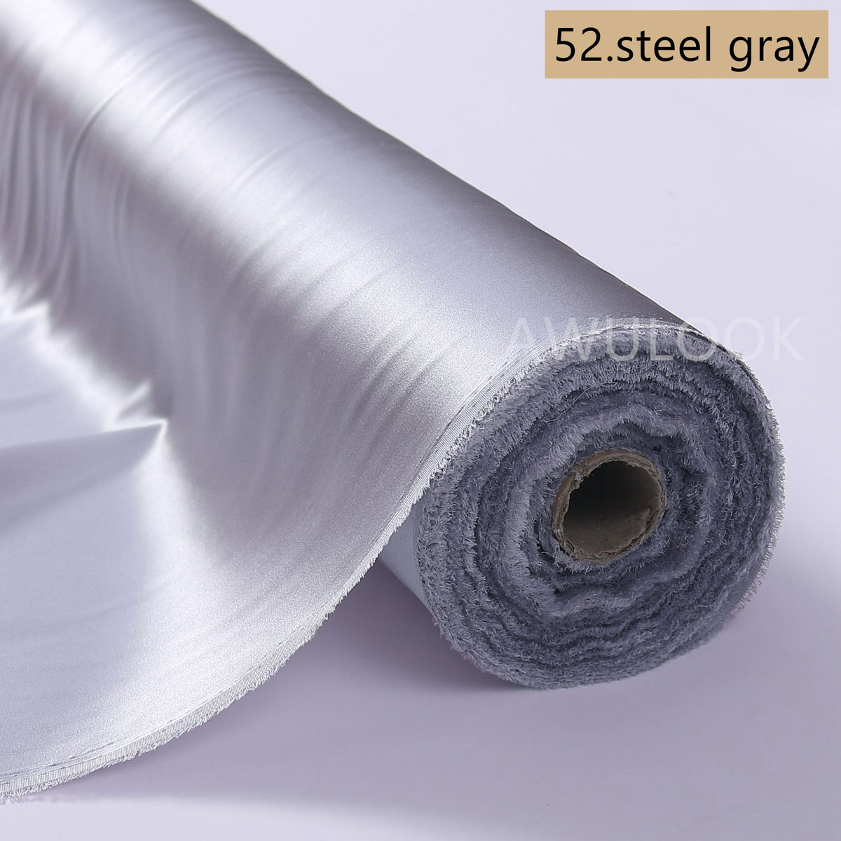 19Momme Stretch Silk Charmeuse, Width 140cm/55" - Awulook