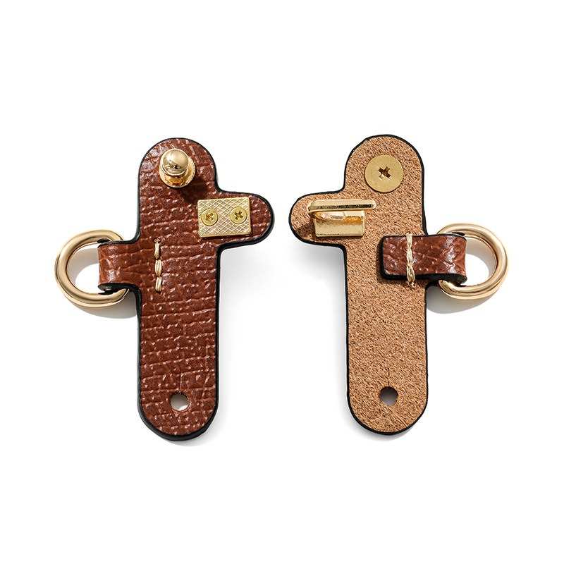Bandoulière en cuir réglable + kit de conversion pour pochette Le Pliage