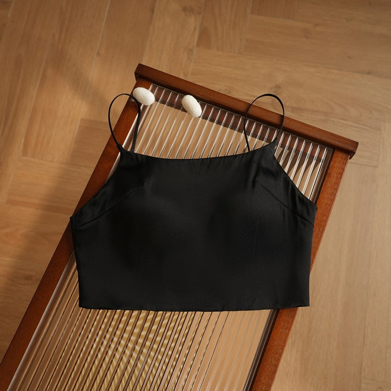 Luxury Silk Camisole Bra, Double layered