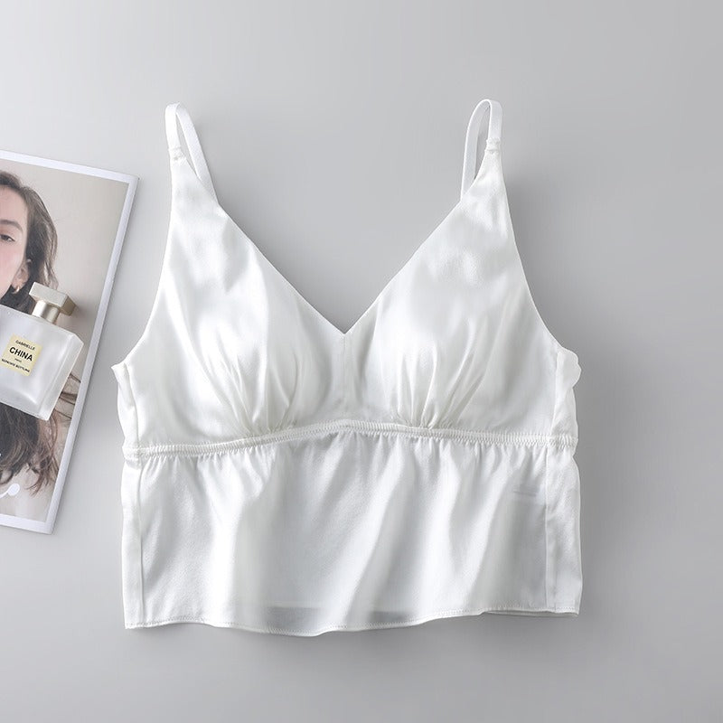 Luxury Silk Camisole with Bra