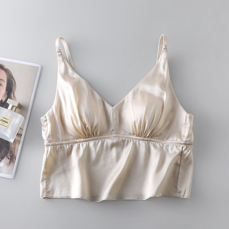 Luxury Silk Camisole with Bra