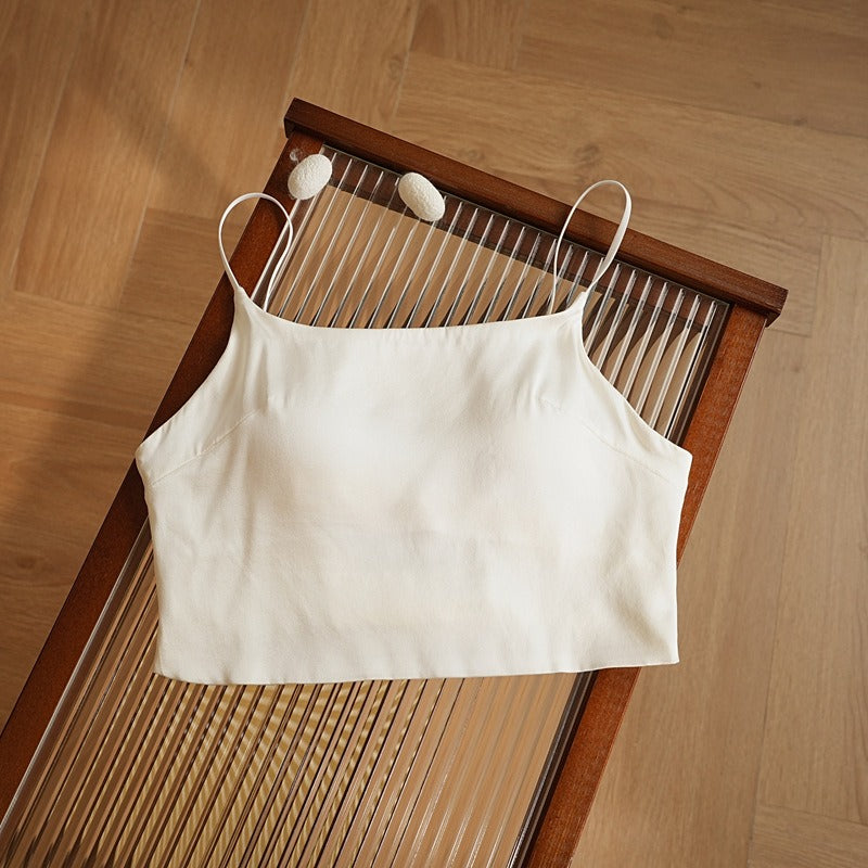Luxury Silk Camisole Bra, Double layered