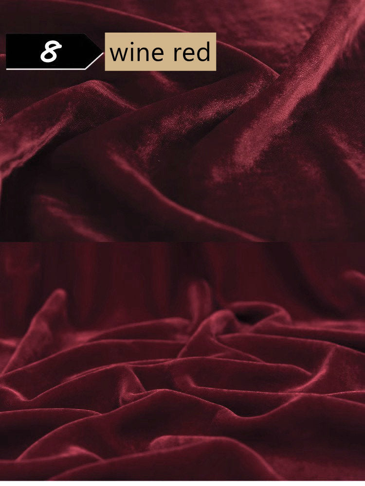 100% Mulberry Silk Velvet fabric, Width 138cm/54"