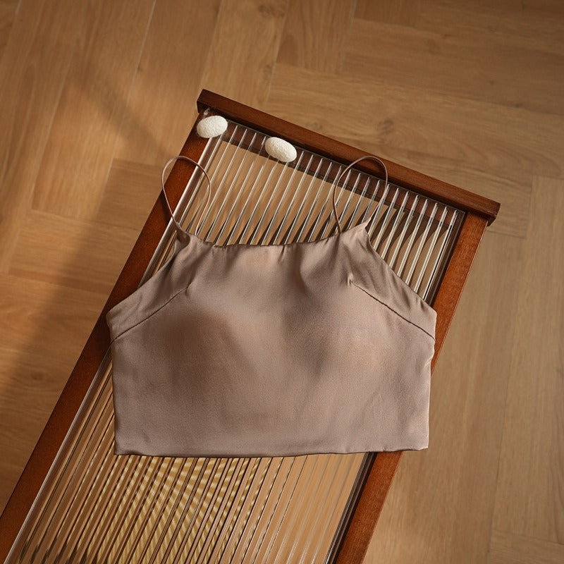 Luxury Silk Camisole Bra, Double layered