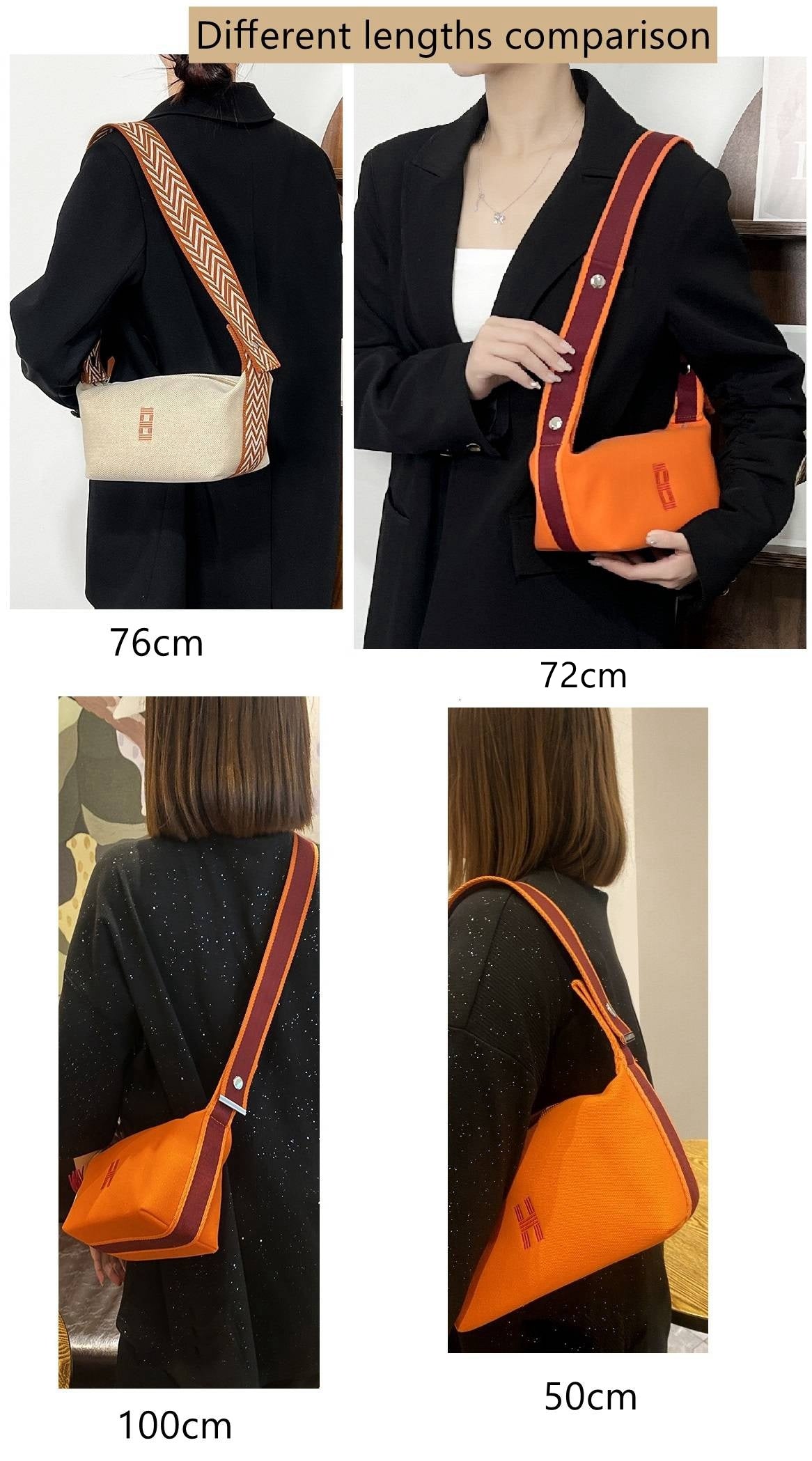 5 cm breiter Schulter-/Umhängegurt/Verbindungsstück für Toile Bride-A-Brac Reiseetui