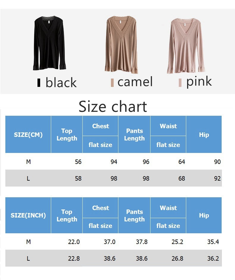 Women Wool Silk Thermal Underwear Set - Awulook
