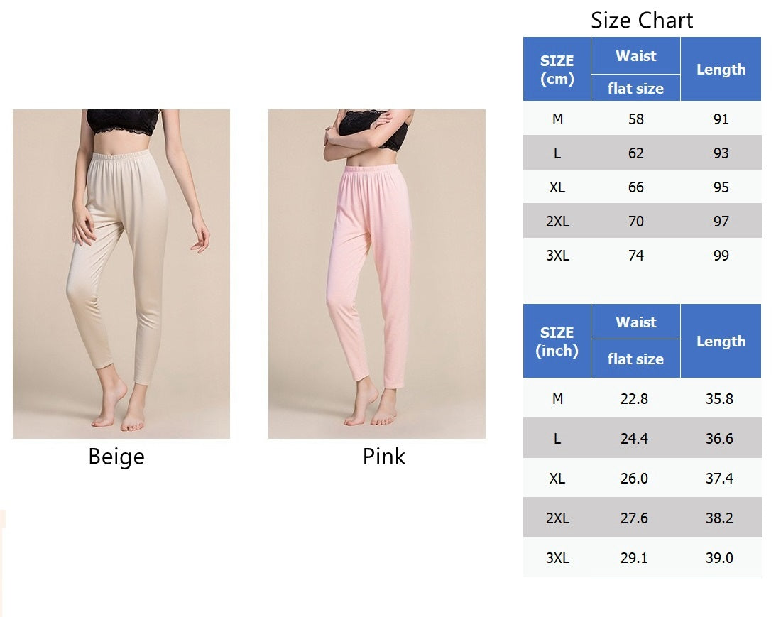 Women Silk Cotton Thermal underwear/Leggings