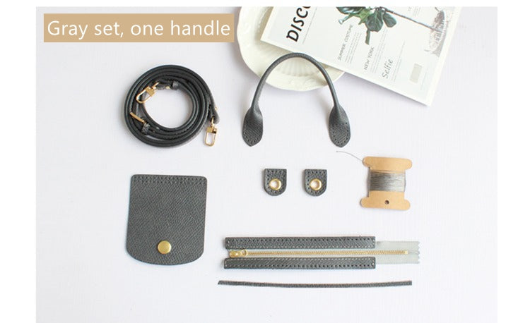 Full grain Leather DIY Kit for Le Pliage Pouch