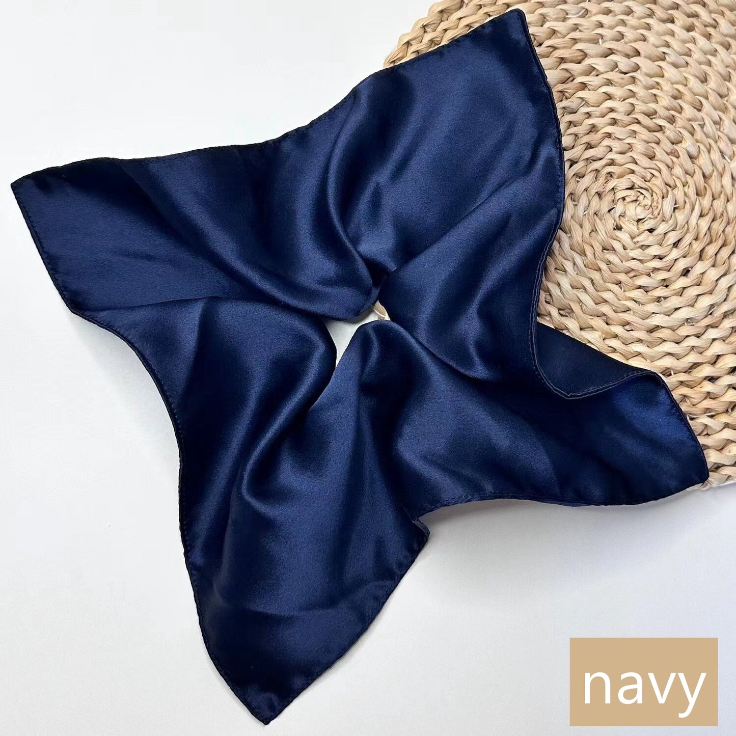 Chouchou pour cheveux 100 % soie 30Momme avec nœud