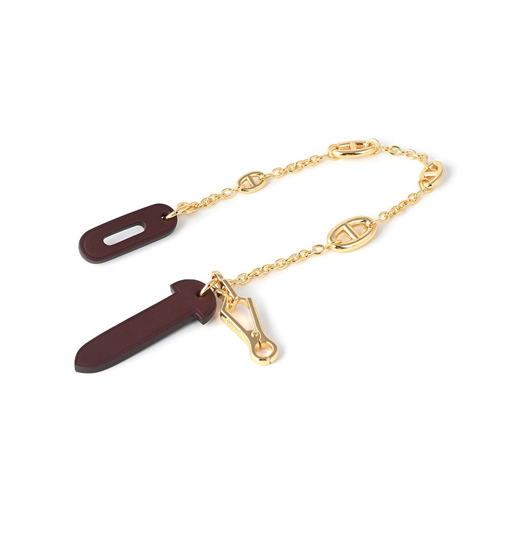 Leather Plug Clasp Lock For Herbag 31/39/Mini herbag, with FARANDOLE chain
