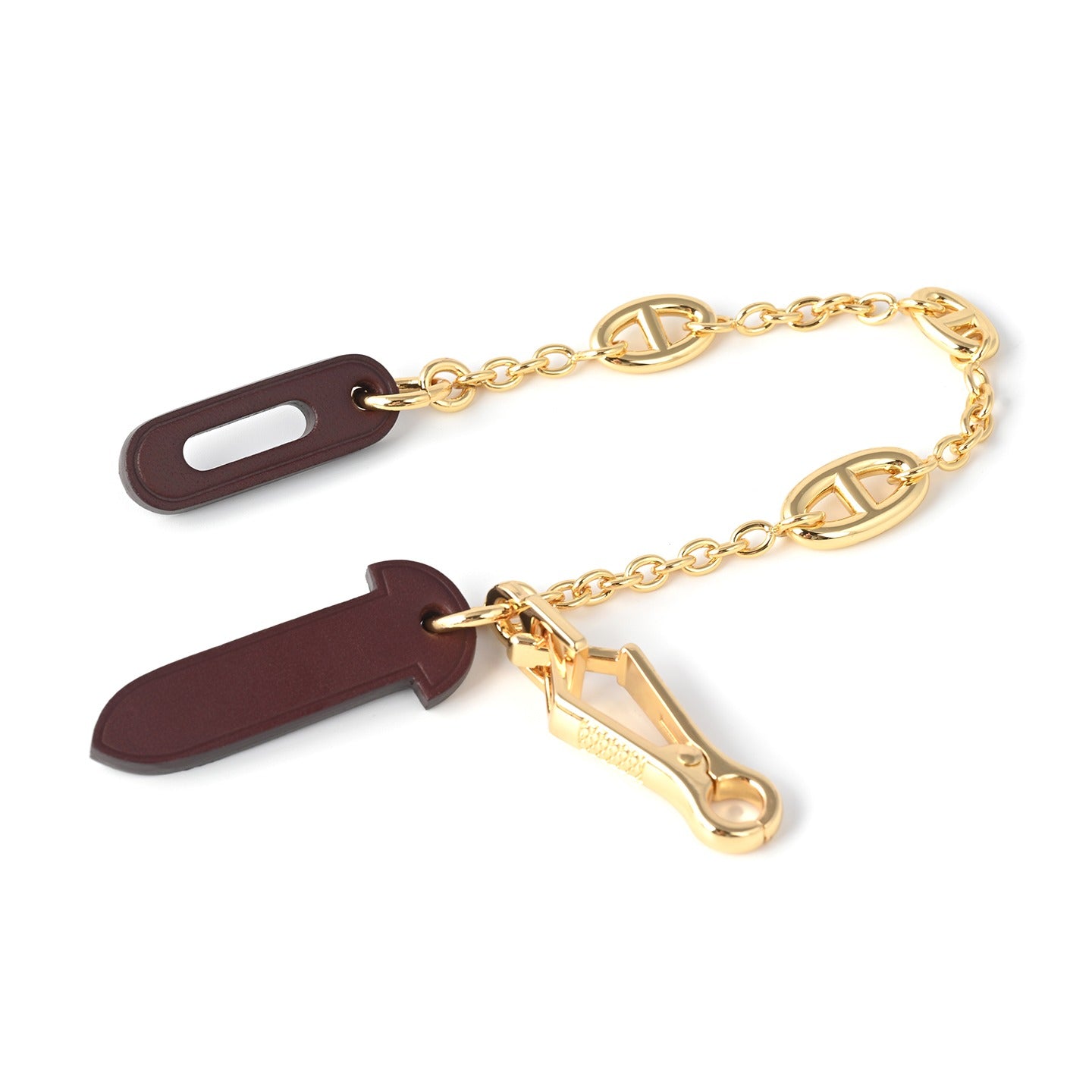 Leather Plug Clasp Lock For Herbag 31/39/Mini herbag, with FARANDOLE chain
