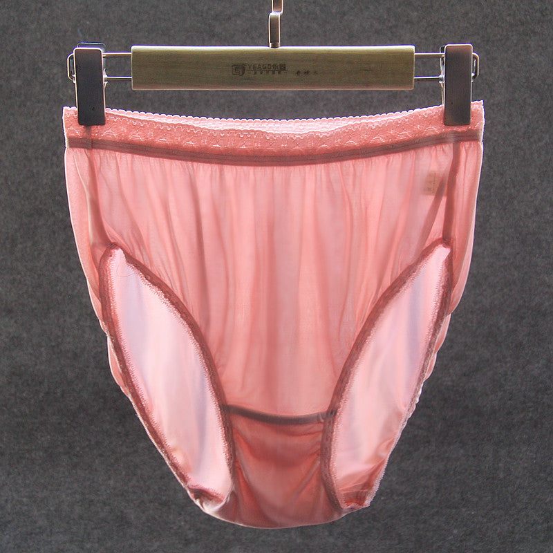 Locker sitzende Damen-Seidenhöschen, hohe Taille