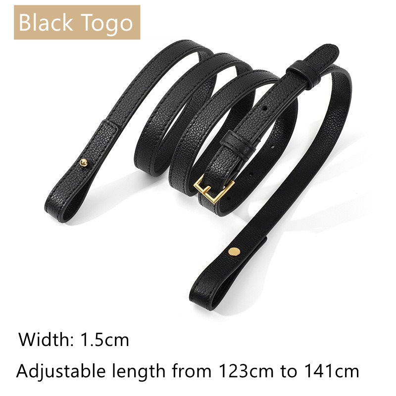 Adjustable Togo Leather Strap for Birkin/Evelyne/Picotin