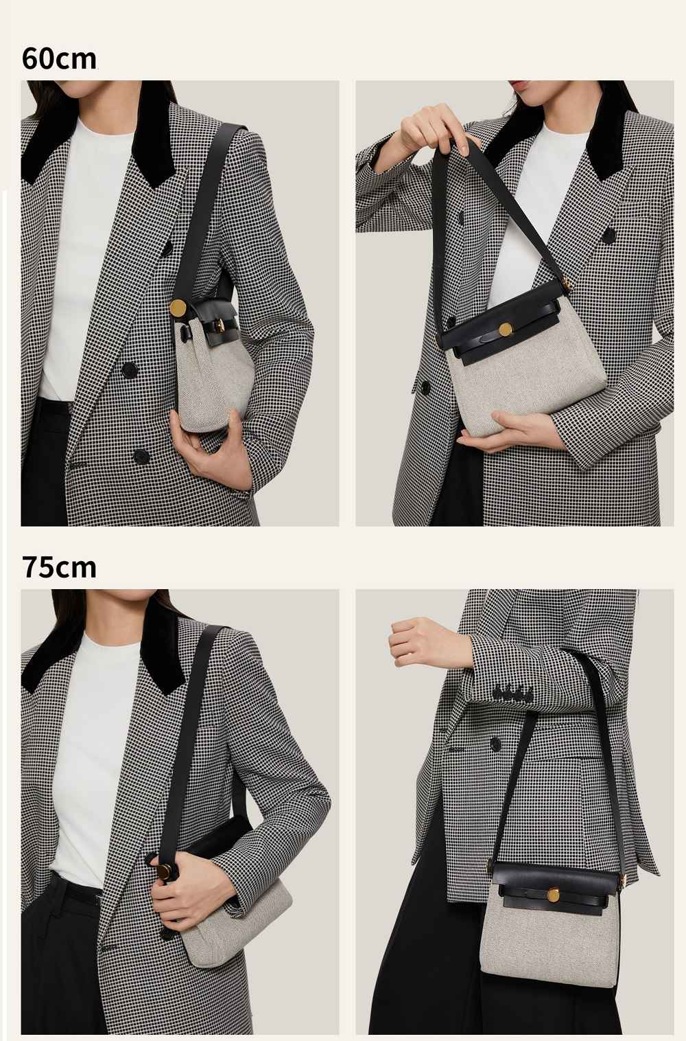 Sangle de sac à bandoulière en cuir Swift personnalisée/sangles de bandoulière pour Herbag