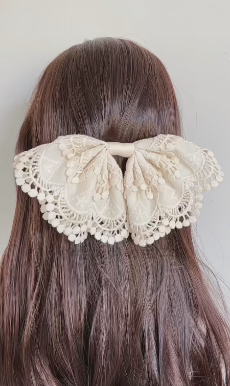 Embroidered Cotton Lace Trim, Scalloped Border Trim