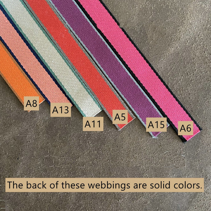 Customized 25mm/1" Canvas Straps