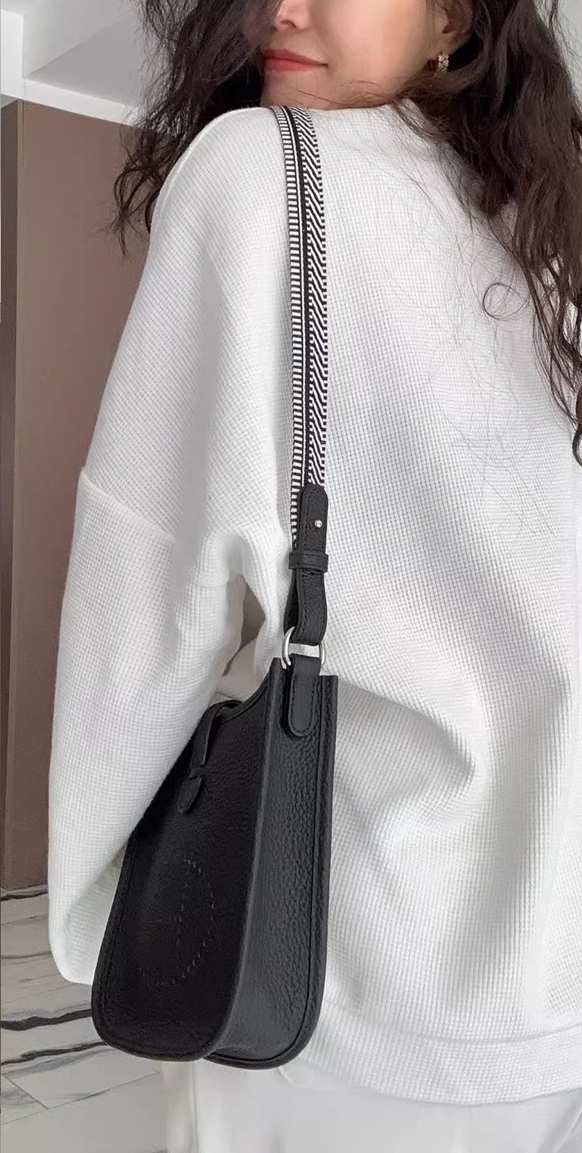 25mm Canvas Bag Strap for Mini Evelyne/Picotin/Kelly pochette