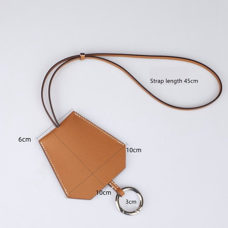 Clochette Necklace, Leather Key Holder, Custom Key Pouch with Strap