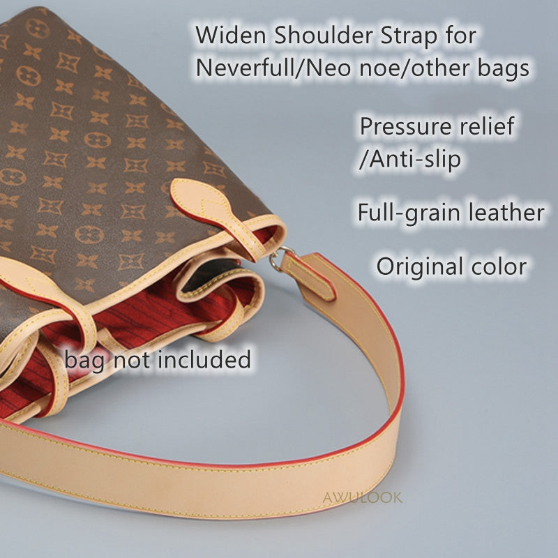 4cm Widen Vachetta Leather Shoulder Strap for Speedy 25/30, Diane bag