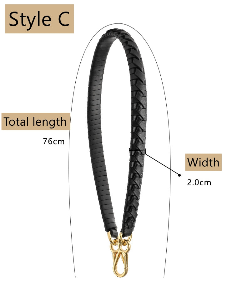 Hand Braided Leather Strap for Evelyne/Kelly/Jypsiere