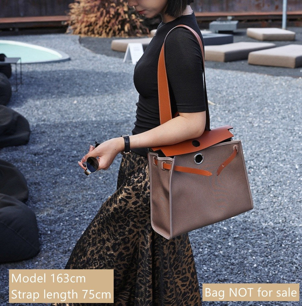 Maßgeschneiderter Swift-Schultertaschengurt/Umhängegurt aus Leder für Herbag