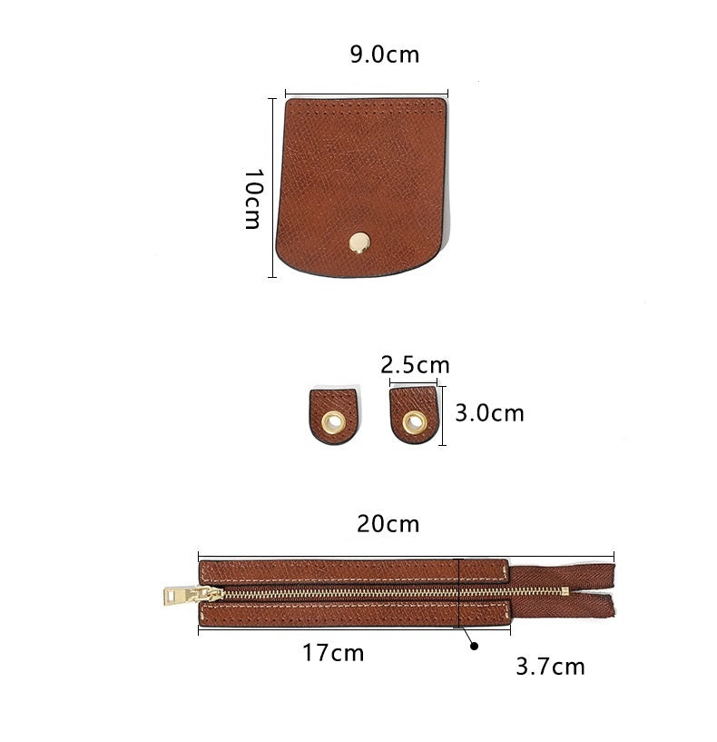 Full grain Leather DIY Kit for Le Pliage Pouch