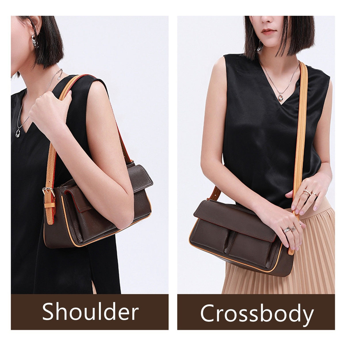 Sangle de sac en cuir Vachetta, styles multiples, poignée supérieure/bandoulière/sangles bandoulière, pour Speedy/sacs à main/pochette/pochette/sac Neverful acc