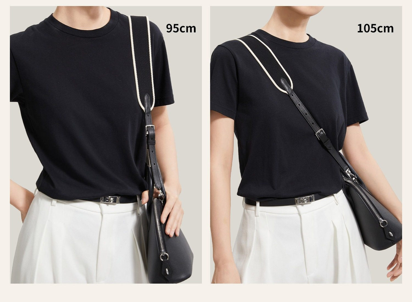 5cm/2" Adjustable Canvas Leather Strap for Kelly/other bags