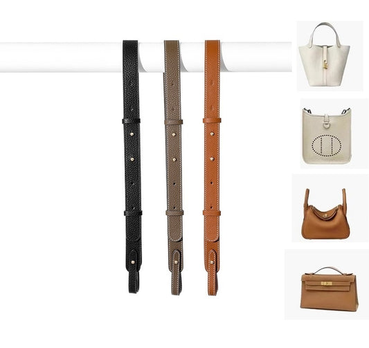 Sangle de sac à bandoulière en cuir Togo pour Lindy/picotin/evelyne