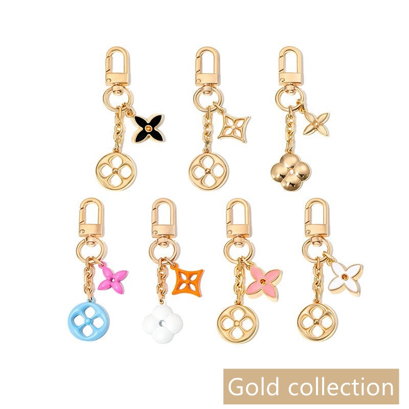 Blooming Flowers Chain Bag Charm/ Keychain