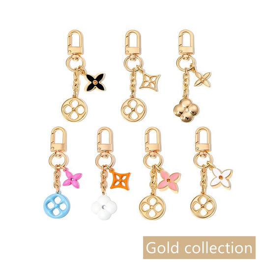 Blooming Flowers Chain Bag Charm/ Keychain