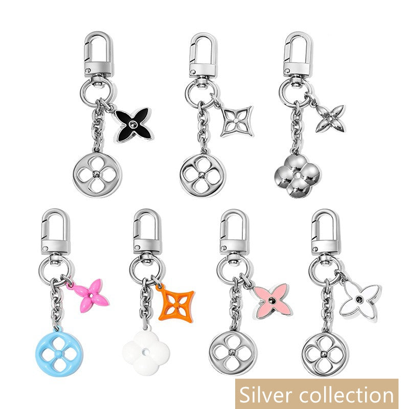 Blooming Flowers Chain Bag Charm/ Keychain
