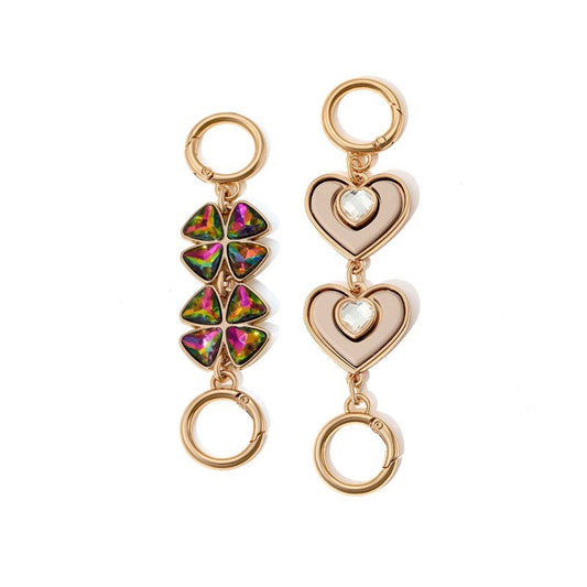 Blooming Flowers Chain Bag Charm, Strap Extender
