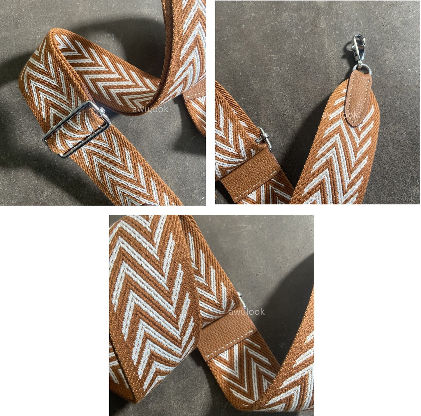 Sangle en toile élargie personnalisée de 5 cm/2 pouces