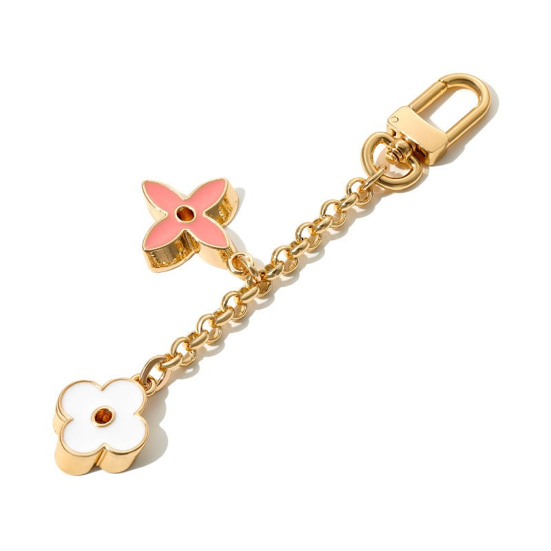Blooming Flowers Chain Bag Charm/ Keychain