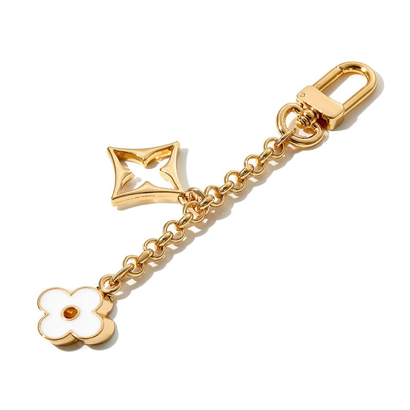 Blooming Flowers Chain Bag Charm/ Keychain
