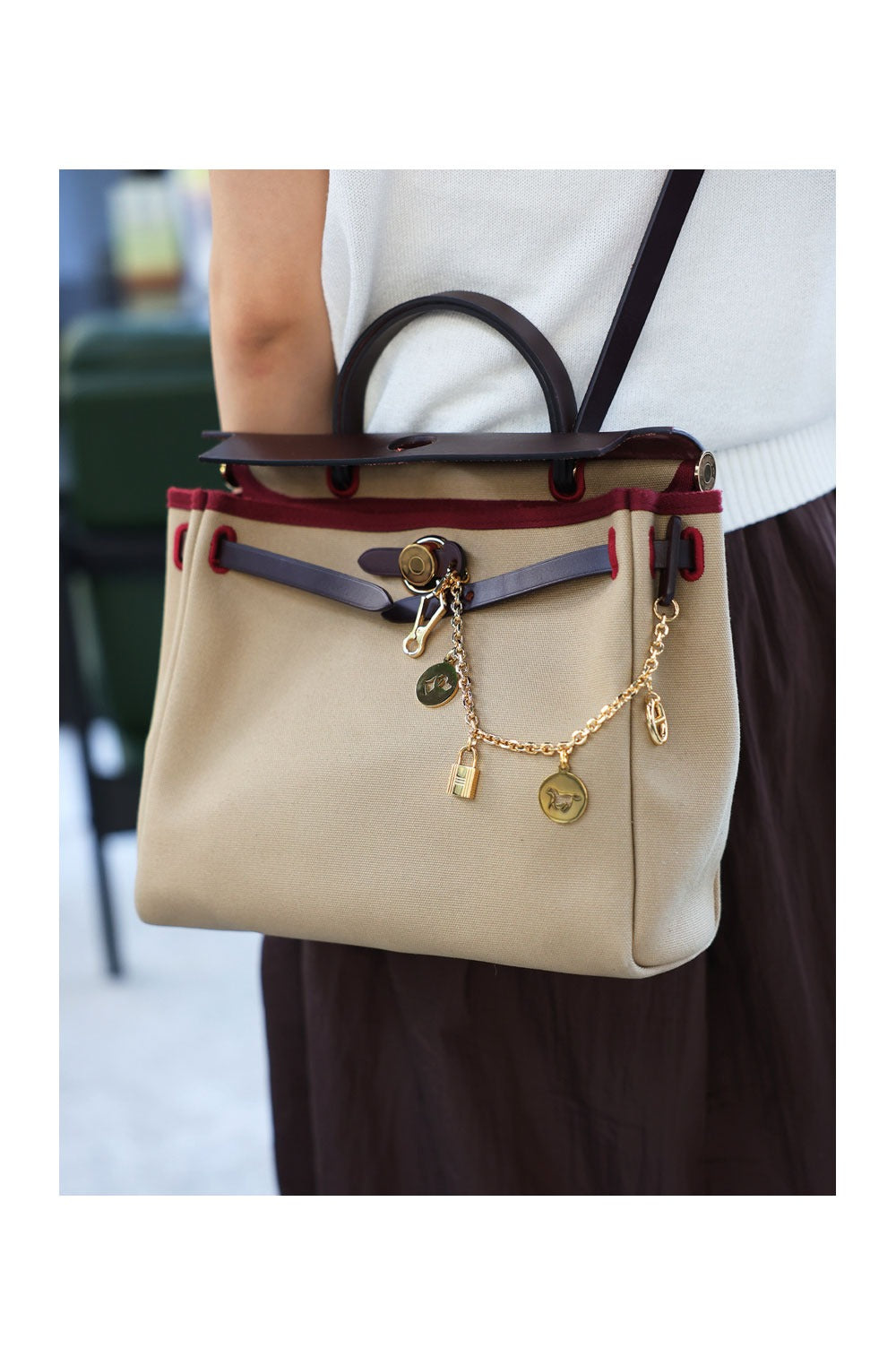 Maßgeschneiderter Swift-Schultertaschengurt/Umhängegurt aus Leder für Herbag