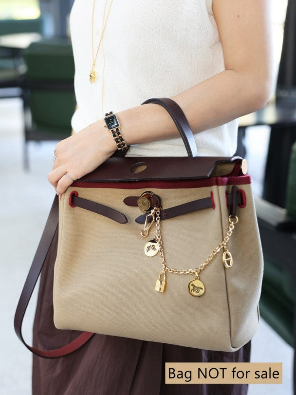 Maßgeschneiderter Swift-Schultertaschengurt/Umhängegurt aus Leder für Herbag