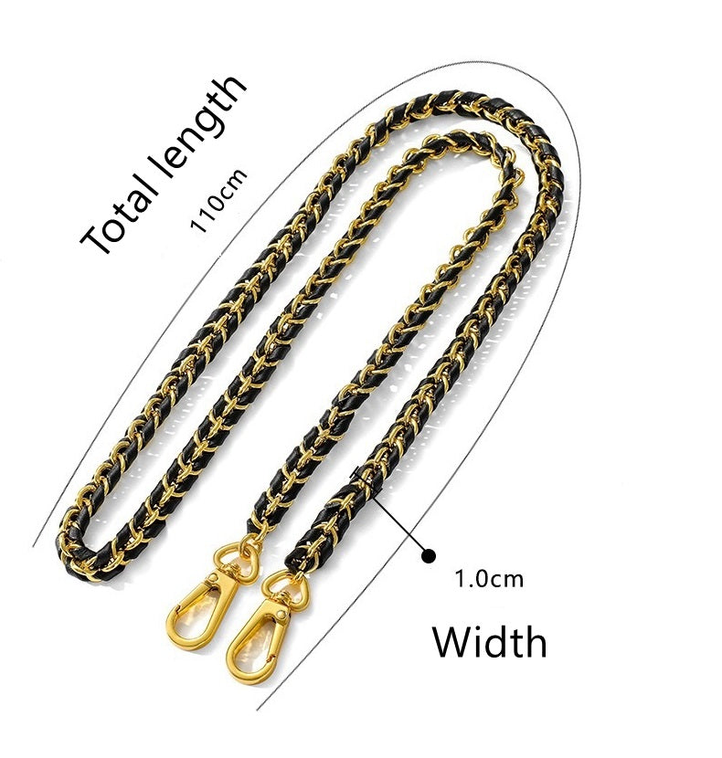 Genuine Leather Chain Strap for LV Vanity bag
