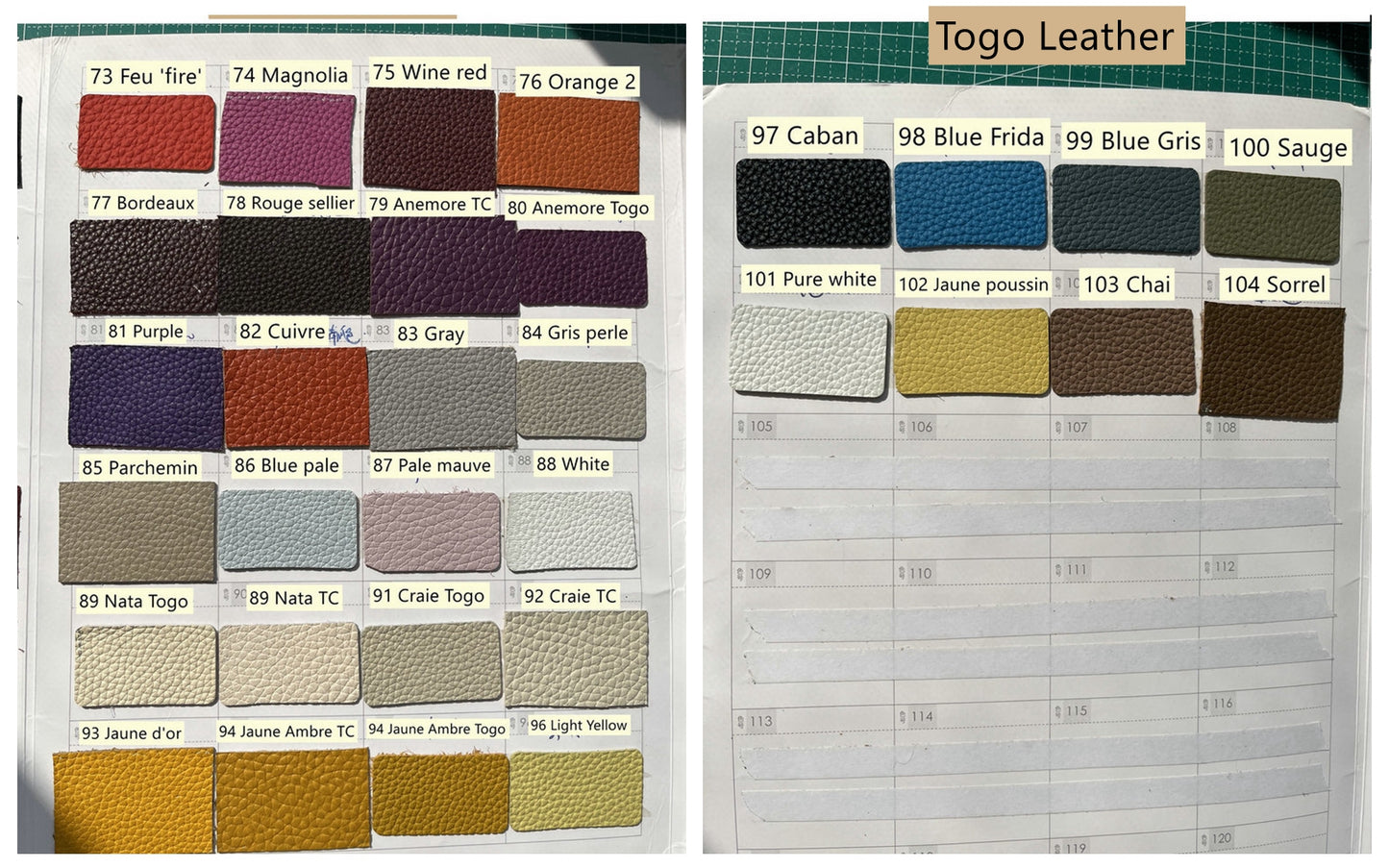 Handmade Togo leather Clochette/ Key holder