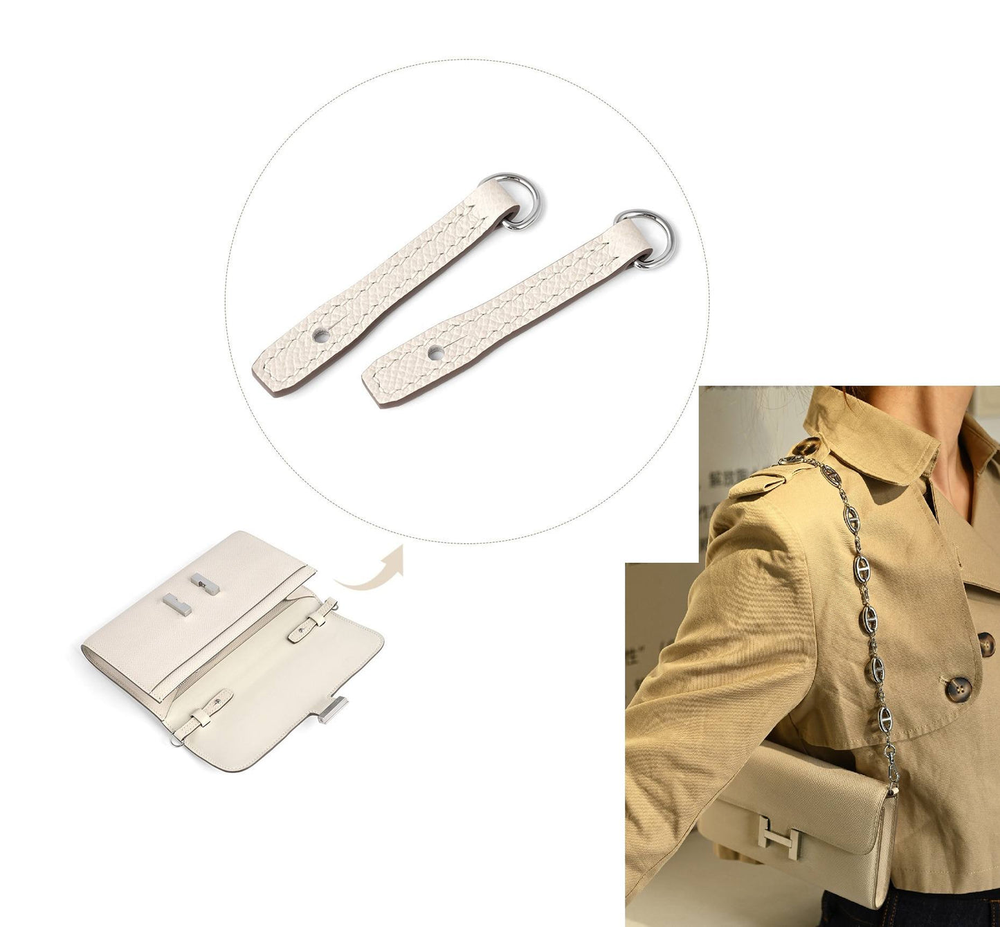 Bracelet en cuir Epsom + kit de conversion pour Constance Slim/Roulis Slim