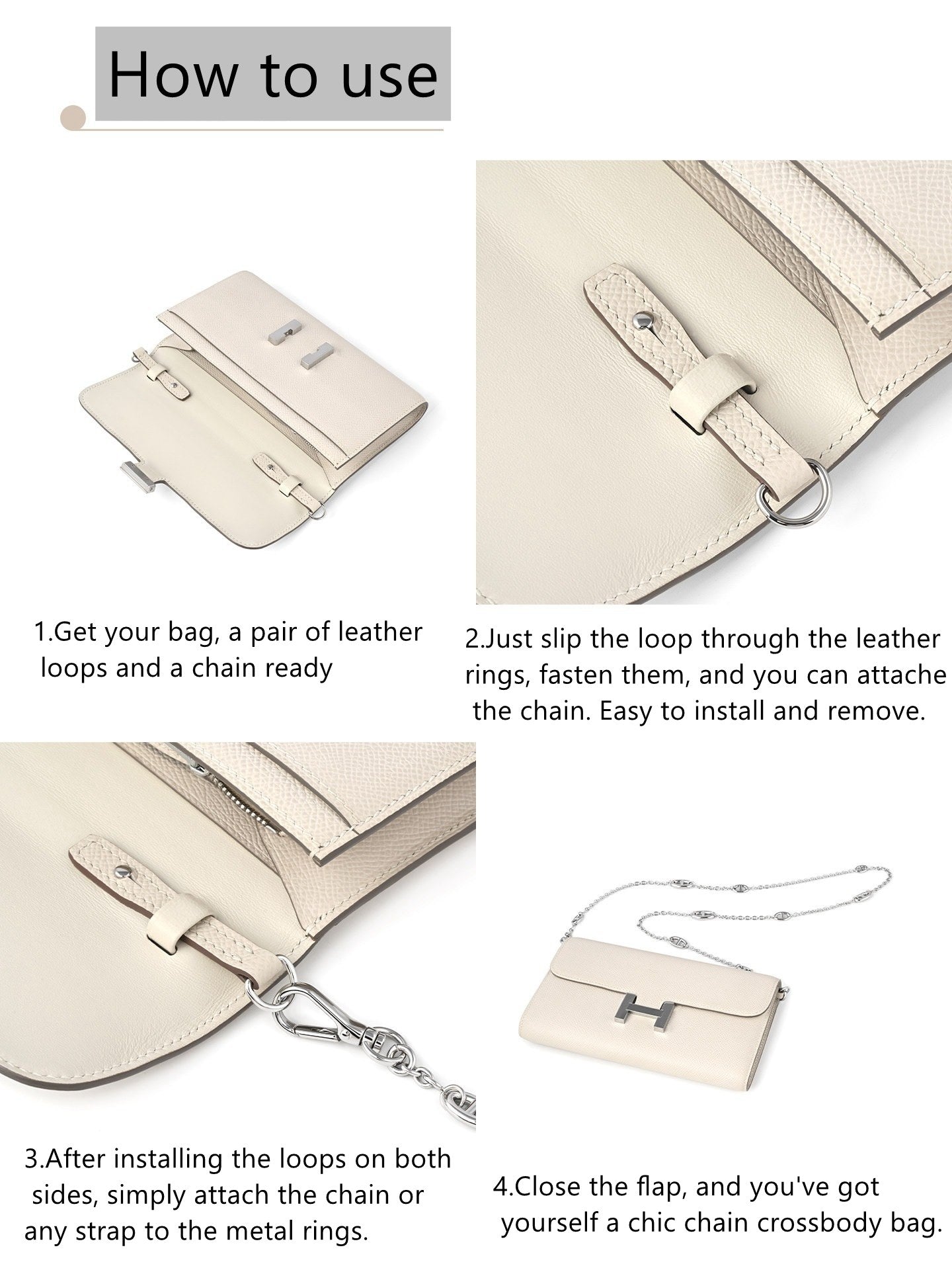 Bracelet en cuir Epsom + kit de conversion pour Constance Slim/Roulis Slim