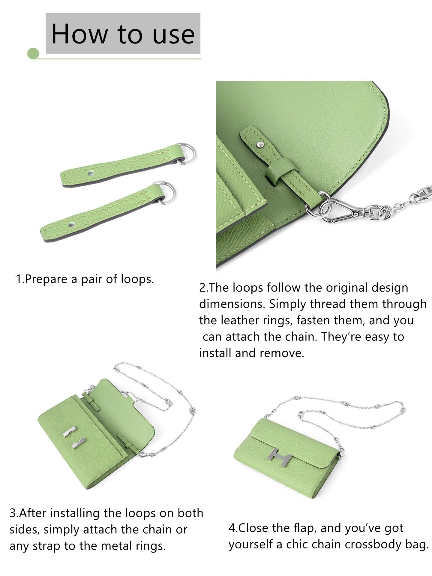 Bracelet en cuir Epsom + kit de conversion pour Constance Slim/Roulis Slim